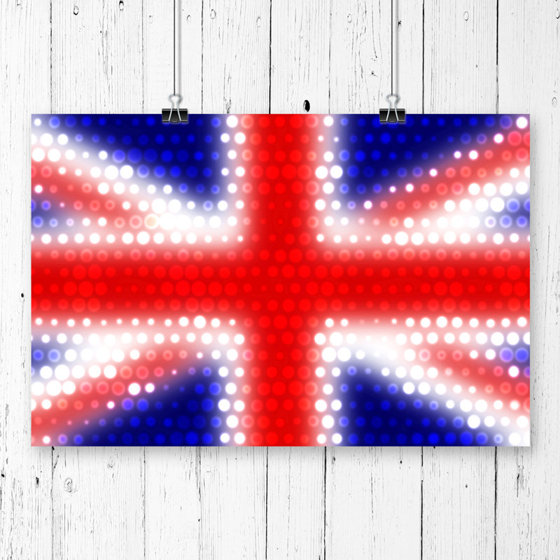 Union Jack British Flag - Frameless Print, 59.4cm H x 84.1cm W