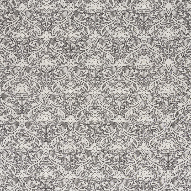 Hendrix Linen Blend Fabric, Black