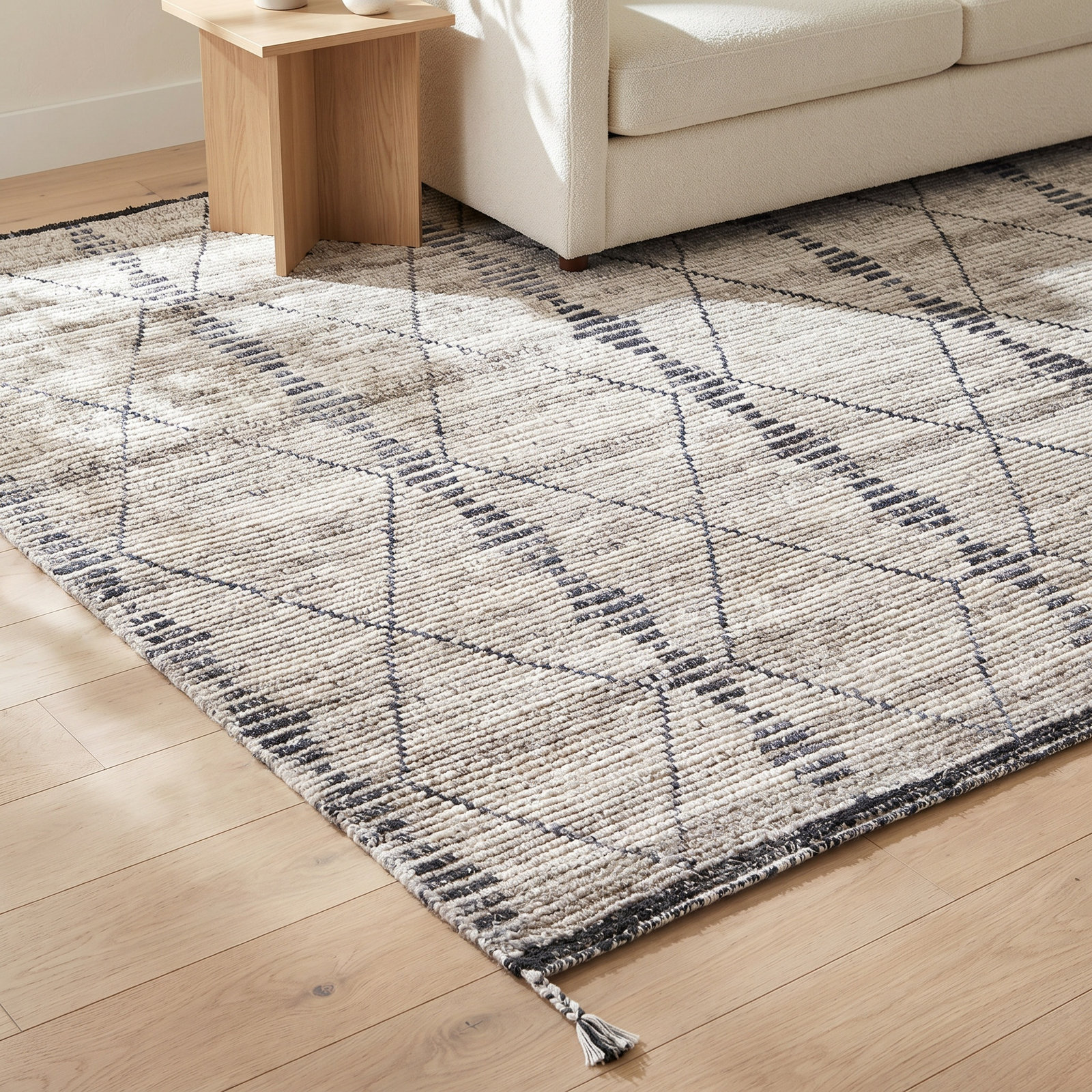 Mathias Hand-Woven Moroccan Rug, Rectangle 5' x 7'6"