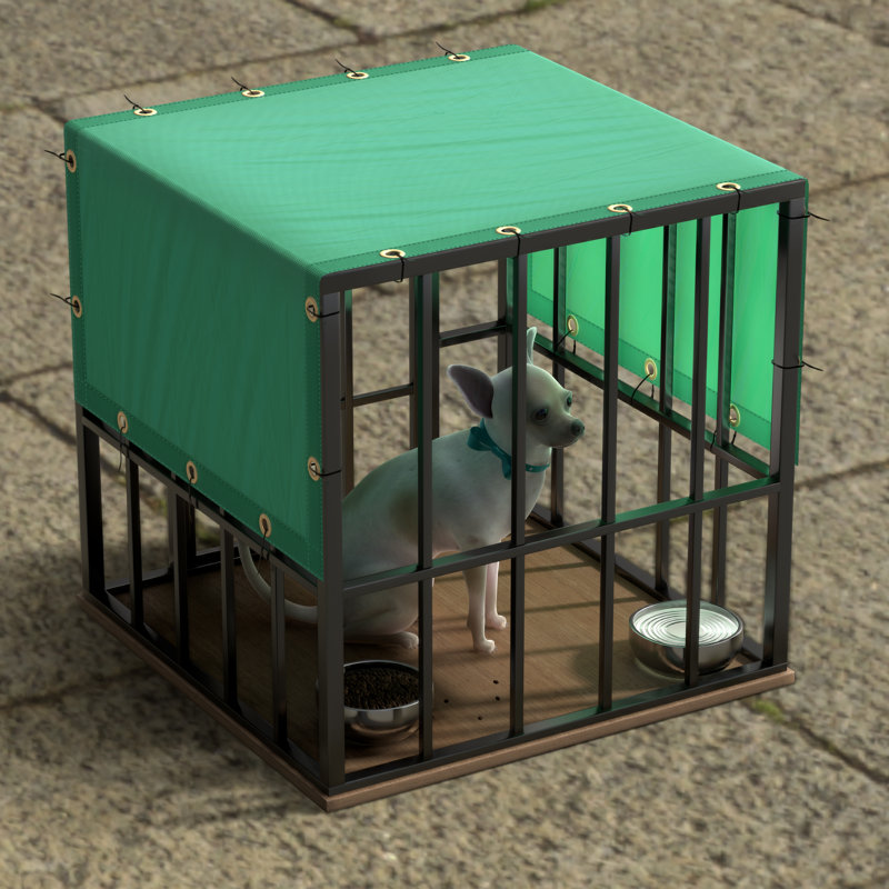 Housse de chenil imperméable pour chien, Turquoise, 5' x 6'