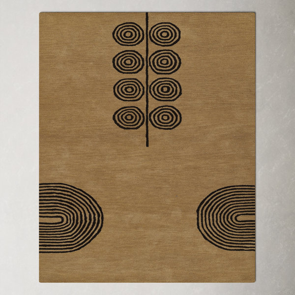 AllModern Yasi 5 Simba Hand Tufted Wool Contemporary Beige Area Rug 2 ...