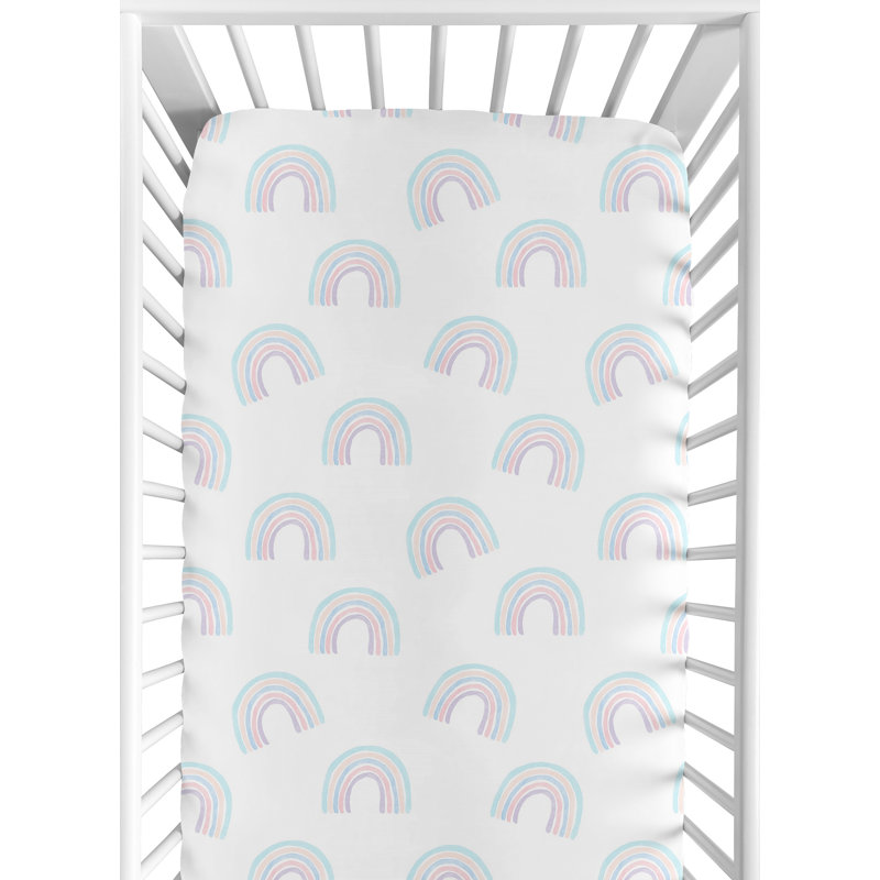 Drap-housse pour lit de bébé Rainbow