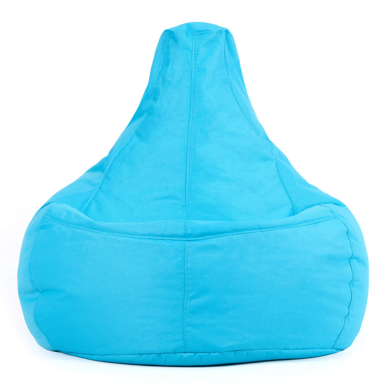 Bean Bag Bazaar Dalton Water-Resistant High Back Recliner Bean Bag, Aqua