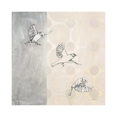 Sparrows Alighting by Kathrine Lovell - Painting on Canvas
