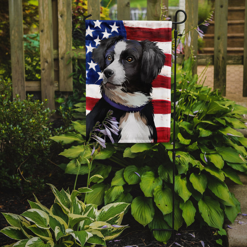 Polyester à 2 côtés 15 x 11 po drapeau de jardin, Berger australien