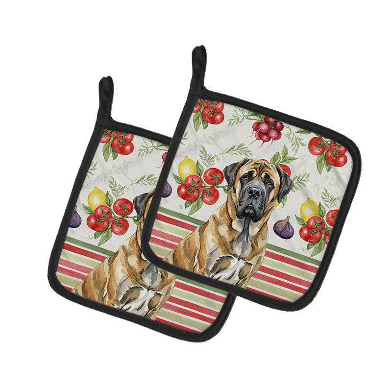 Paire de supports à casseroles Brindle, Brun