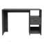 Bureau d'ordinateur Omma avec un tiroir et deux tablettes, parfait pour les petits espaces et les postes de travail organisés