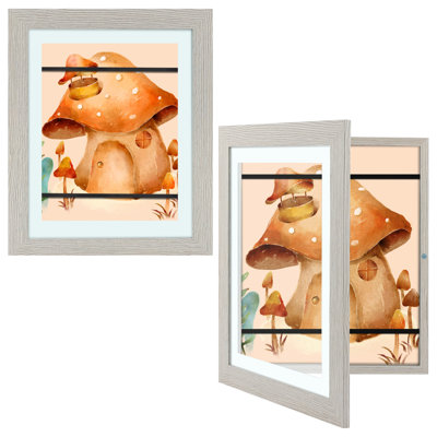 Kids Art Frame 10x12.5 Picture frame Front Open for Kids Piantings