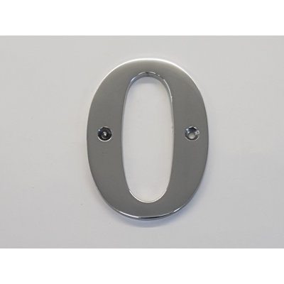 Tamas 10cm H Reflective Metal House Number
