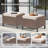 5 Piece Outdoor Patio Wicker Furniture Sets With Rattan Chairs, High Back Outdoor Conversation Set-789727954