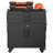 Rolling Metal Tool Cabinet - Heavy Duty Garage Storage with Lockable Doors & 3 Drawers