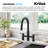 KRAUS Oletto Touchless Sensor Bridge Kitchen Faucet With Pull-Down Sprayhead-101988685