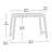 Writing Table, Grayish Brown Finish