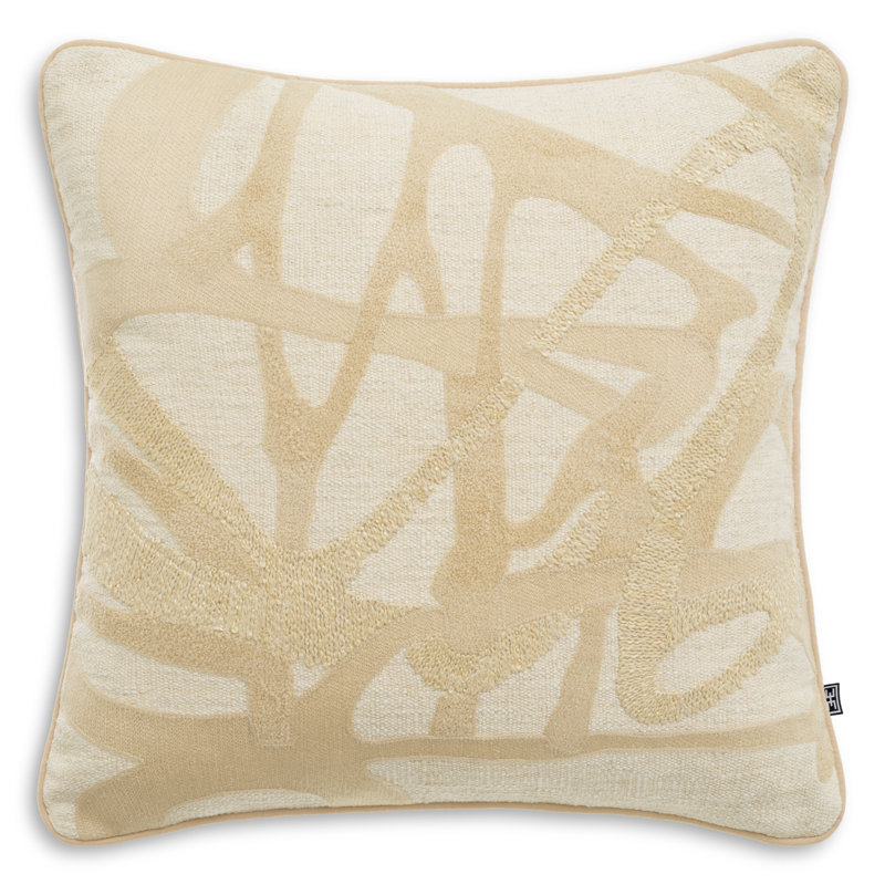 Saphira Pillow Cover & Insert, Natural Abstract, Rectangle 15.75"H x 23.62"W