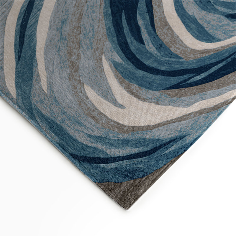 Tapis intérieur et extérieur gris Nature, Rectangle 5 pi x 7 pi