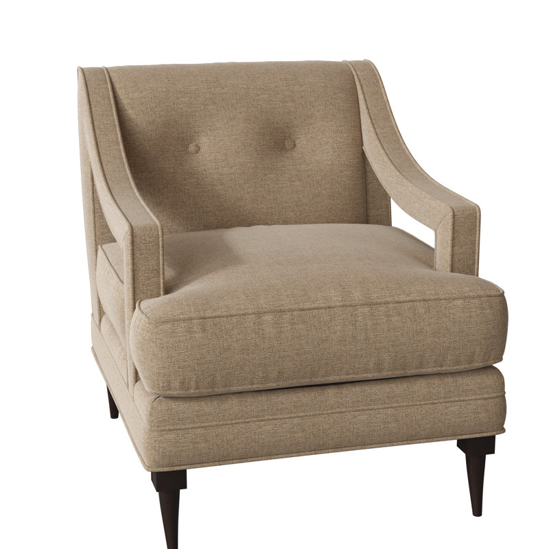 Perry Armchair, American Walnut, Elise Flax