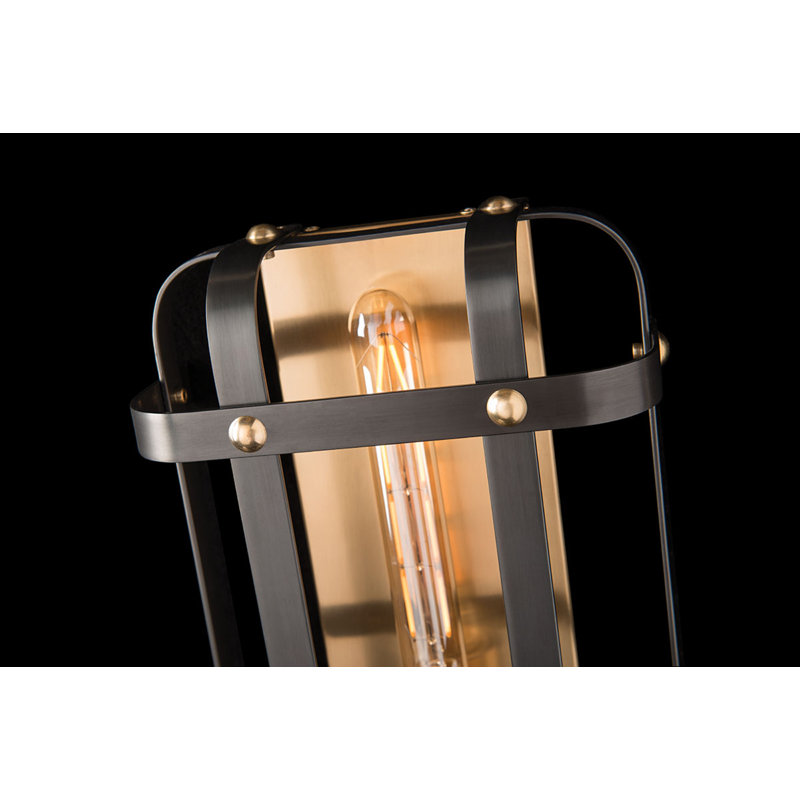 Colchester Flush Mounted Sconce, Aged Brass