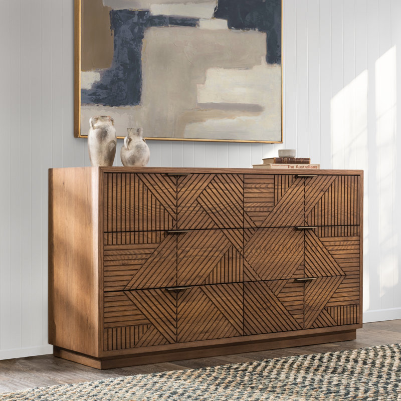 Santa Clara 6-drawer Wood Dresser, Brown