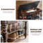 Long banc de rangement pour chaussures en cuir-111867375