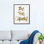 «Typographie and Quotes Be the change Snow», reproduction d'art textuel sur toile