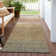 Machine Washable Indoor/Outdoor Cinead ACN1699 Tan Rug
