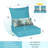 Aoodor Outdoor Seat/Back Cushion-101901611-101901618
