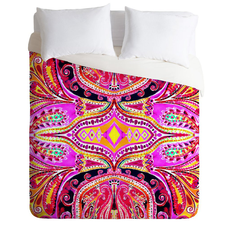 Ensemble de housse de couette à motif cachemire Amy Sia, Housse de couette pour grand lit et 2 taies décor
