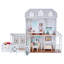 Teamson Kids 2-Story Wooden Dollhouse with Horse Stable, Porch, Movable Fence & 14 Accessories