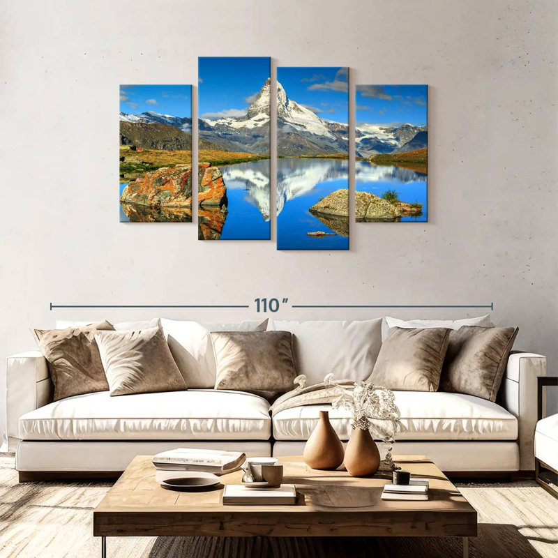 Matterhorn Mountain Scene, 48" H x 75" W
