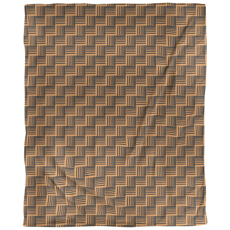 Tissu basketweave, Coton peigné de base, L 56 po x l 36 po, Orange