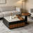 Italian-style creative square coffee table set