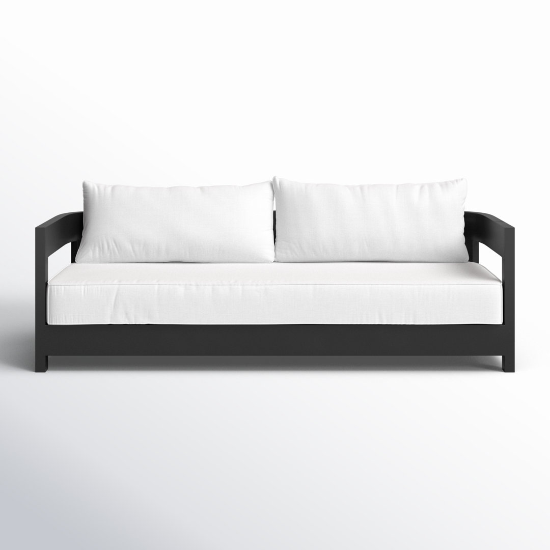 Everlee 80'' Metal Outdoor Sofa with Sunbrella® Cushions Joss & Main Cushion 