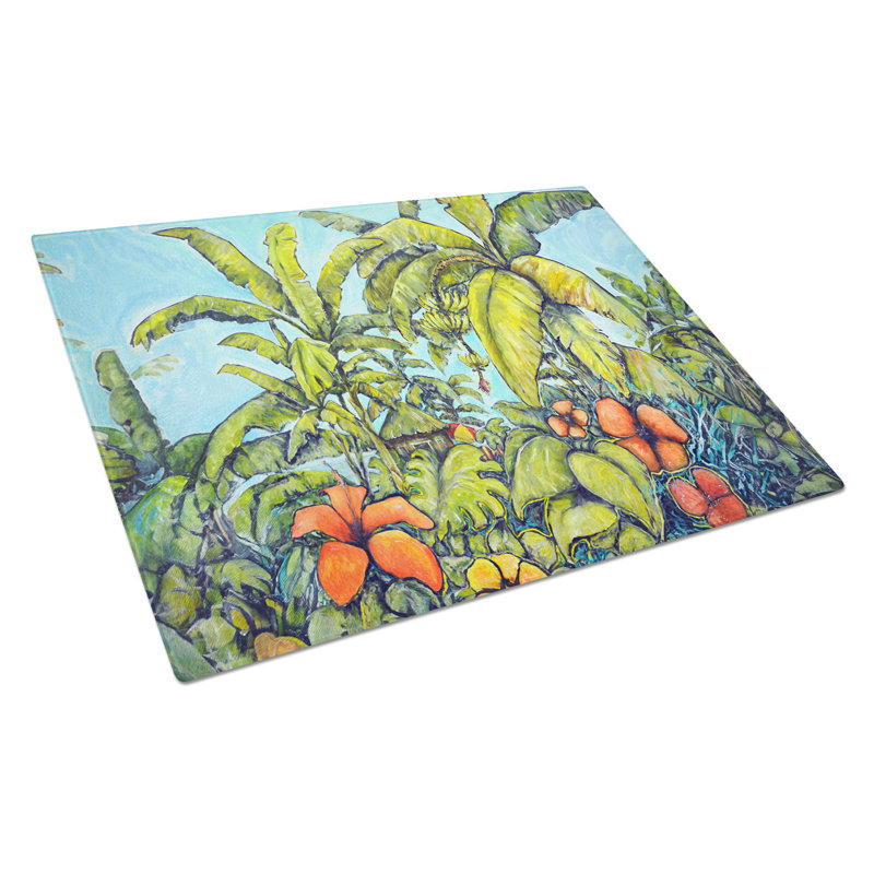 Planche à découper en verre Banana Cabana