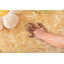 Tapis jaune à poils longs fabriqué à la main Jeremial-1063389413