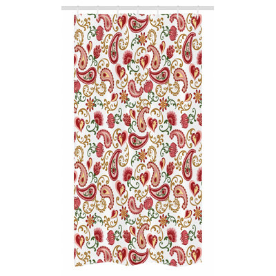 Paisley Shower Curtain with Hooks Included