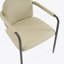 Chaise de salle à manger avec cadre en fer, ensemble de 2 - espresso et kaki-1013743171-1013743168
