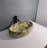 QieRao 16'' Marble Ceramic Oval Bathroom Sink