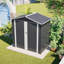 Remise de rangement en métal l 6 pi x P 4 pi avec porte verrouillable (24 pieds carrés)
