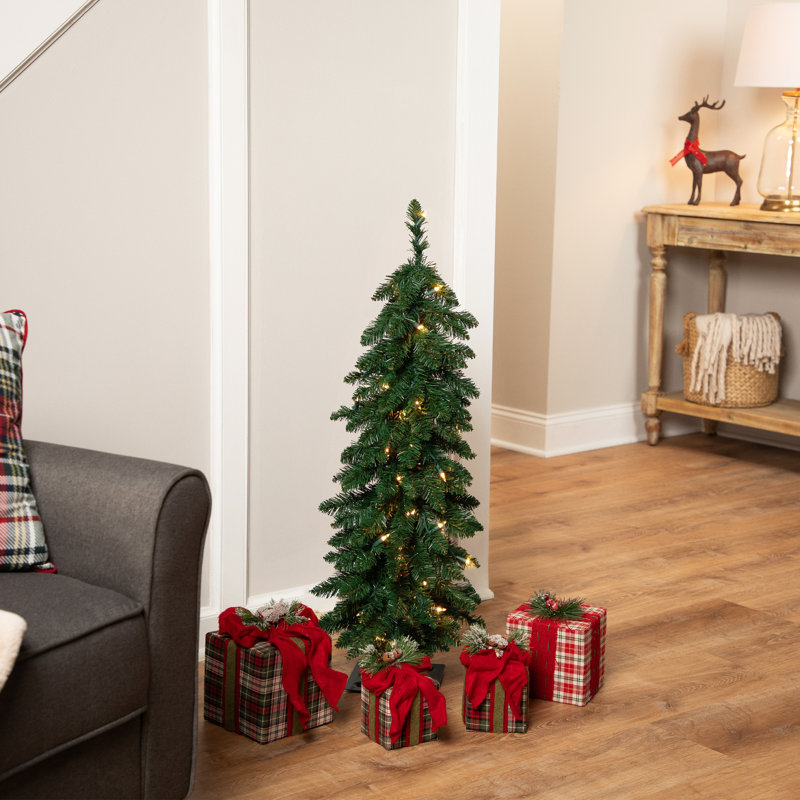 Arbre de Noël artificiel pré-éclairé 3 pi avec lumières claires