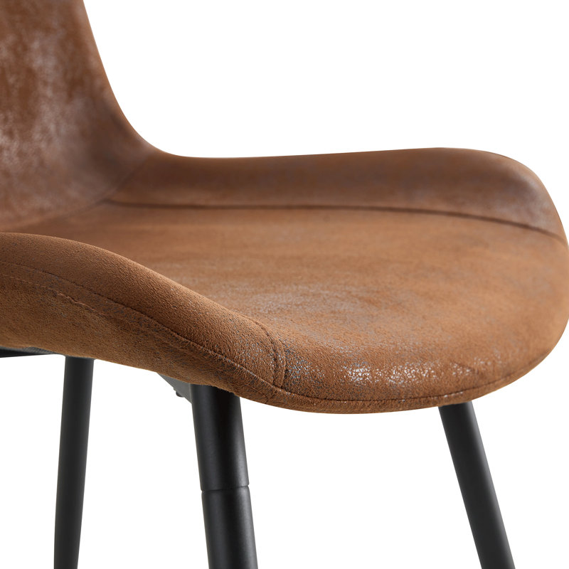 Ensemble de table de salle à manger moderne moderne de 47,3 pouces avec rangement double couche et chaises confortables en tissu technique