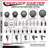 SS Polyurethane Wheel Swivel Bolt Hole Caster Set with 2 Brake SCC-92133146