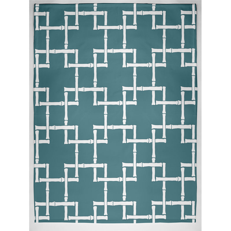 Eamonn Plain Weave / Muslin Throw Blanket, Teal