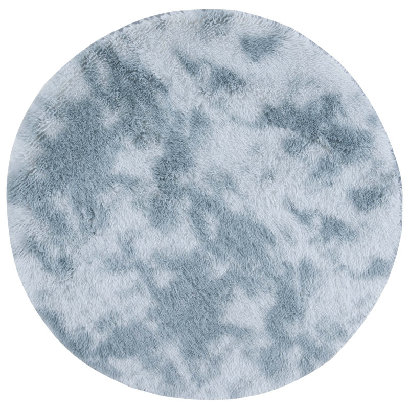 Zairy Shag Performance Abstract Rug, Round 4'