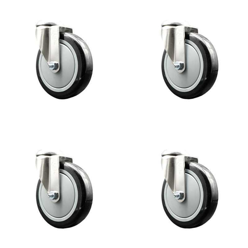 Polyurethane Casters, Black