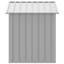 Niche pour chien d'extérieur en acier galvanisé gris clair-54968938