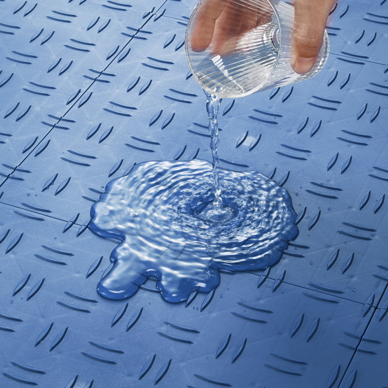 Plancher de garage l 12 po x L 12 po VEVOR, Bleu