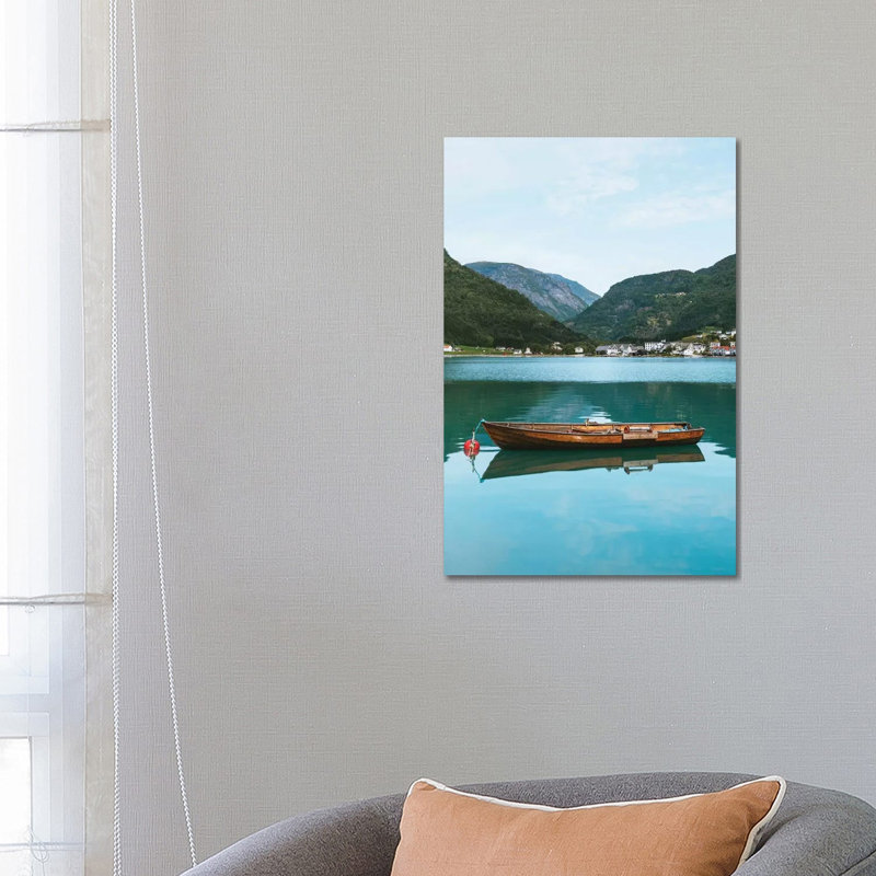 Norwegian Fjords by Steffen Fossbakk - Wrapped Canvas Painting, 66.04 cm H x 45.72 cm W x 3.175 cm D