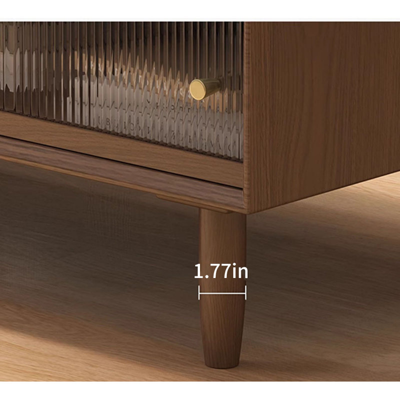 Table basse en bois massif de qualité bois d'hévéa, H 15,74 po x L 55,11 po x l 23,62 po, Brun