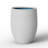 17 in. Pearl White(Upgraded Interior) Concrete Round Planter / Pot with Drainage Hole for Indoor & Outdoor