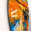 Bateau pendant la soirée, lueur au lac VII - horloge murale nautique et côtière-60282100